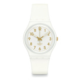 Reloj Swatch White Bishop De Silicona So28w106-s14 Ss