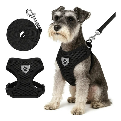 Pechera Perro Arnes Seguridad Mr Wuff Chico Mediano Y Grande Negro L44-56cm | MercadoLibre