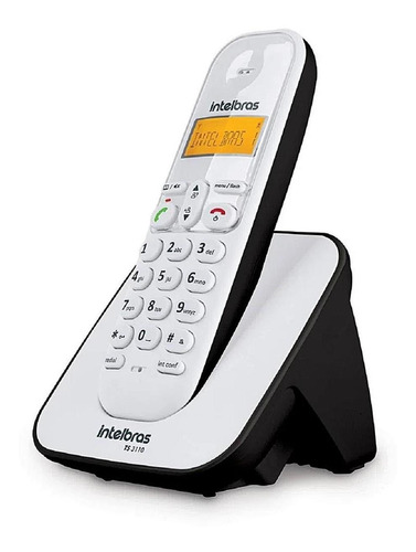 Telefone Sem Fio Residencial Branco E Preto Ts3110 Intelbras