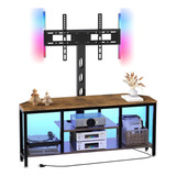 Bacekoll Soporte De Tv Con Soporte Y Luz Led, Soporte De T