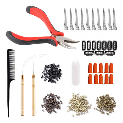 Kit De Extensiones De Cabello Profesionales, Juego De Herram