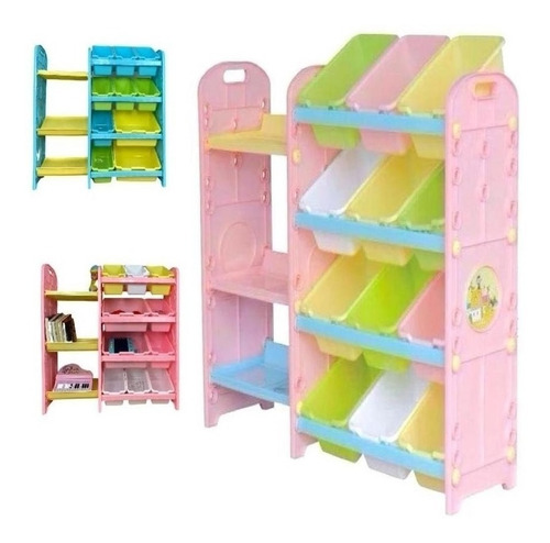 Estante Organizadora 10 Gavetas Perfeita Brinquedos Livros