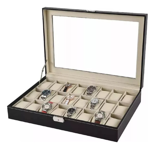 Caja Organizador Relojes Estuche Relojeria 24pcs 