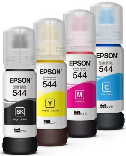 Kit De Tintas Originales Epson T544 L4150 L4160 Con/sin Caja