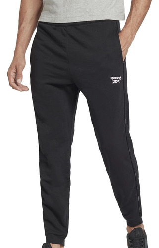 Jogging Reebok Wor Piping Jogger Negro Hombre