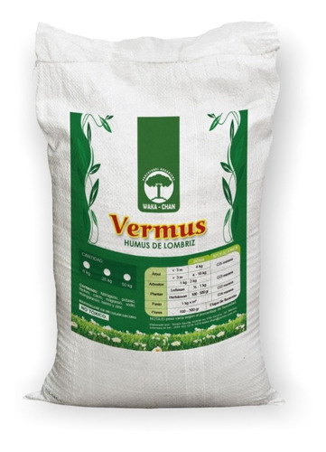 Humus Lombriz Fertilizante Orgánico Lombricomposta 20 Kg