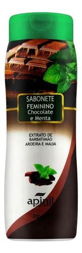 Sabonete Líquido Intimo Aroma Chocolate E Menta 210ml Apinil Fragrância Chocolate E Menta