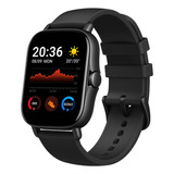 Smartwatch Swg-004 Reloj Inteligente P/ Samsung Xiaomi Moto Caja Gris Oscuro Malla Negro Diseño De La Malla Mesh