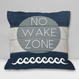 Burosev No Wake Zone - Funda De Almohada Suave Para Cuarto D