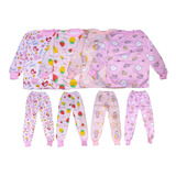 Pack 2 Conjunto Pijama De Poliéster Niño Niña 3-6 Años 