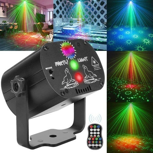 Proyector Láser Holográfico Mini Luz De Fiesta Recargable Pa