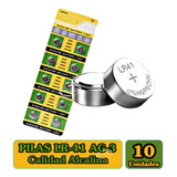 Pack Pila Alcalina Ag3 / Lr41 / 392a / Tipo Boton - 10 Unid