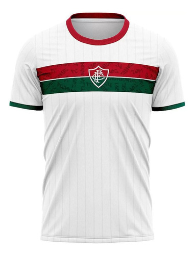 Camiseta Fluminense Stencil Masculina - Branco