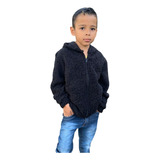 Casaco Infantil Masculino Blusa De Frio Menino Capuz Pelinho