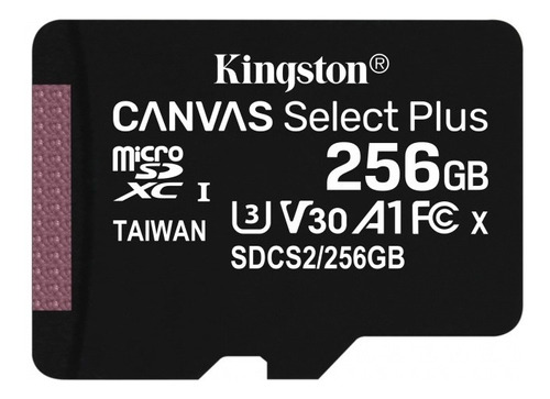 Memoria Micro Sdxc 100r A1 Cl10 Kingston 256 Gb