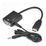 Cable Adaptador / Convertidor De Puerto Hdmi A Vga Con Audio