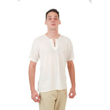 Camisa Unisex De Manta Manga Corta Con Grecas