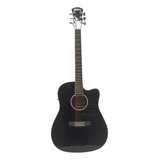 Guitarra Electroacústica Washburn Wa47cebk Color Negro