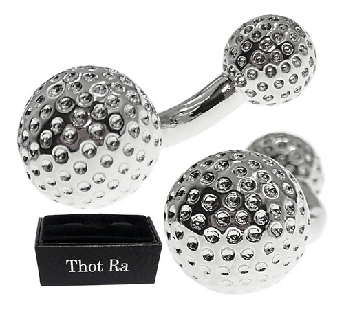 Mancuernillas Thot Ra Figura De Pelota De Golf Doble G-363