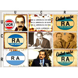 Chapas Vintage  (cuadros) - Retro - Raul Alfonsin