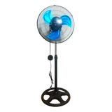 Ventilador De Pedestal Oscilación De 360° 16 Pulgadas 3 Cantidad De Aspas 4 Color De La Estructura Negro Color De Las Aspas Azul Diámetro 16 Cm Frecuencia 50 Hz Material De Las Aspas Metal