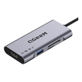 Adaptador Qgeem Hub 7 En 1 Usb A Hdmi/3*usb/usb C/sd/microsd