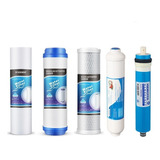 Kit 5 Repuestos Filtros Agua Osmosis Inversa 100gpd 2.5 X 10