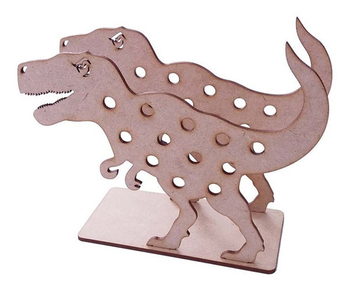 5 Porta Lapis Dino T Rex 12 Lugar Mdf Lembrancinha Escolar