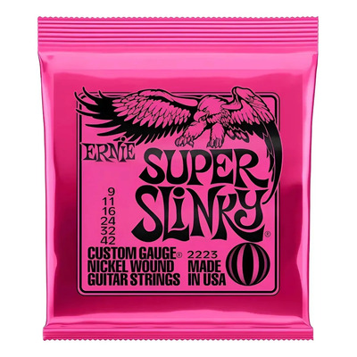 Cuerda de guitarra Ernie Ball P02223 Super Slinky 009 | MercadoLibre
