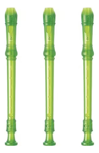 Flauta Dulce Verde Yamaha Yrs-20gg Kit Escolar X 3 Unidades