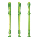 Flauta Dulce Verde Yamaha Yrs-20gg Kit Escolar X 3 Unidades