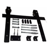 Kit Para Puerta Dobles Tipo Granero Con Riel De 2.80mts 