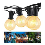 Serie De Luces Vintage Exterior Con 25 Focos G40 5w