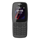 Nokia 106 (2018) Dual Sim 4 Mb Cinza-escuro 4 Mb Ram