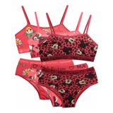 5 Conjunto Adolescente Menina Top E Calcinha Kit Juvenil