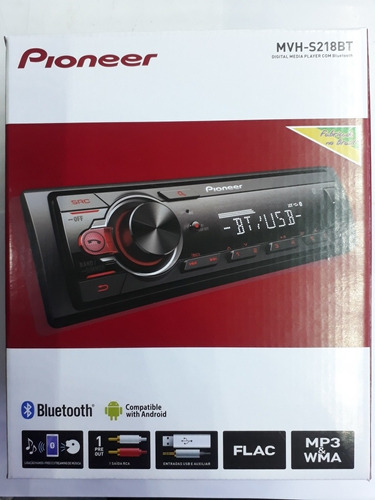 Aparelho Pioneer Com Bluetooth  Mvh-s218bt