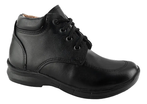 Zapato Bota Escolares Negros 100% Piel Arco Soporte 1021-2-n