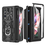 Funda Negra Con Protector Para Samsung Galaxy Z Fold 3