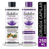 Keratina Brasileña Alaciante Progresivo Permanente Kit 250ml