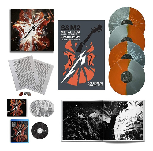 Metallica S&m 2 Box Super Deluxe 4 Lp + Bluray + 2 Cd