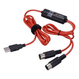 Convertidor Adaptador De Cable De Entrada/salida Midi A Usb