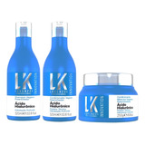 Kit Lokenzzi Acido Hialuronico Shampoo Condicionador Mascara