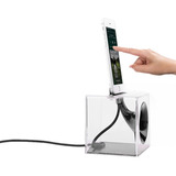 Docking Station Baseus Cargador Amplificador Para iPhone Color Negro-transparente