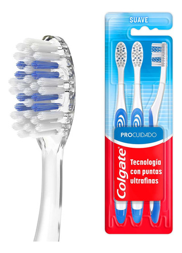 Cepillo Dental Colgate Pro Cuidado 3pz