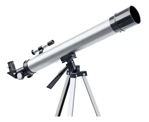 Telescopio Refractor Aluminio Tripode Lentes Luna Estrellas 