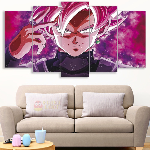 Cuadro Dragon Ball Super Saiyan Rose Goku Black - 120x65cm