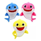 3 Peluche Baby Shark 35cm Con Sonido Brillará2023