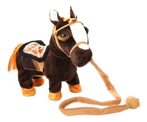 Lindo Juguete De Peluche Eléctrico Robot Caballo Suave Relle