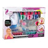 Juguete Set De Decoracion De Uñas Para Niñas Con Secador