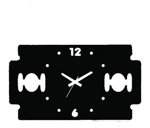 Relógio De Paredes Personalizado Barbearia Gillette